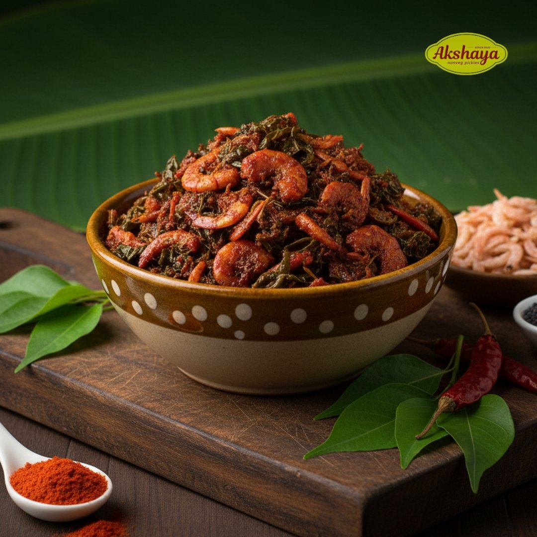 Gongura Dry Prawns Pickel